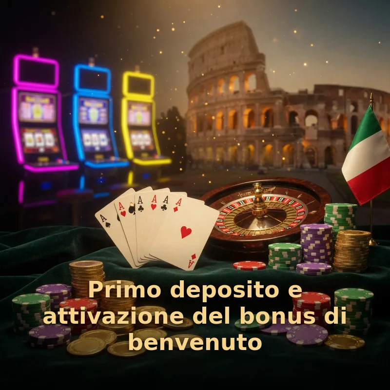 Primo deposito e attivazione del bonus di benvenuto